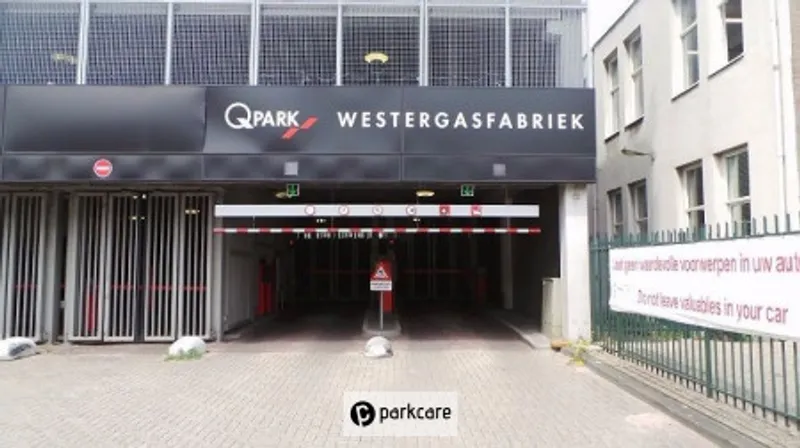 Ingang Parkeergarage Westergasfabriek in Amsterdam